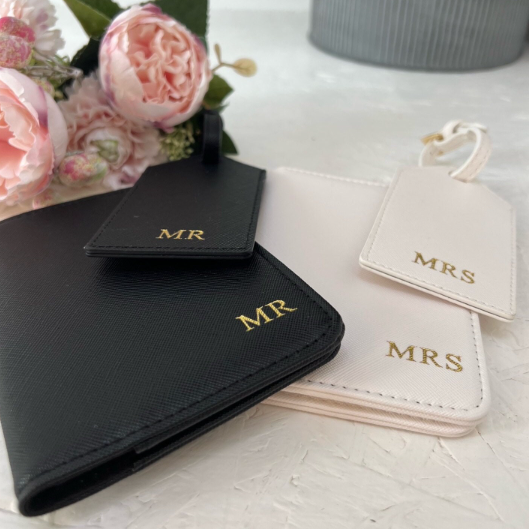 Personalised Mr and Mrs Travel Set