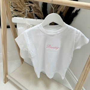 Personalised Kids Embroidered T-Shirt Set