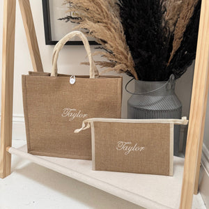 Personalised Beach Bag Set