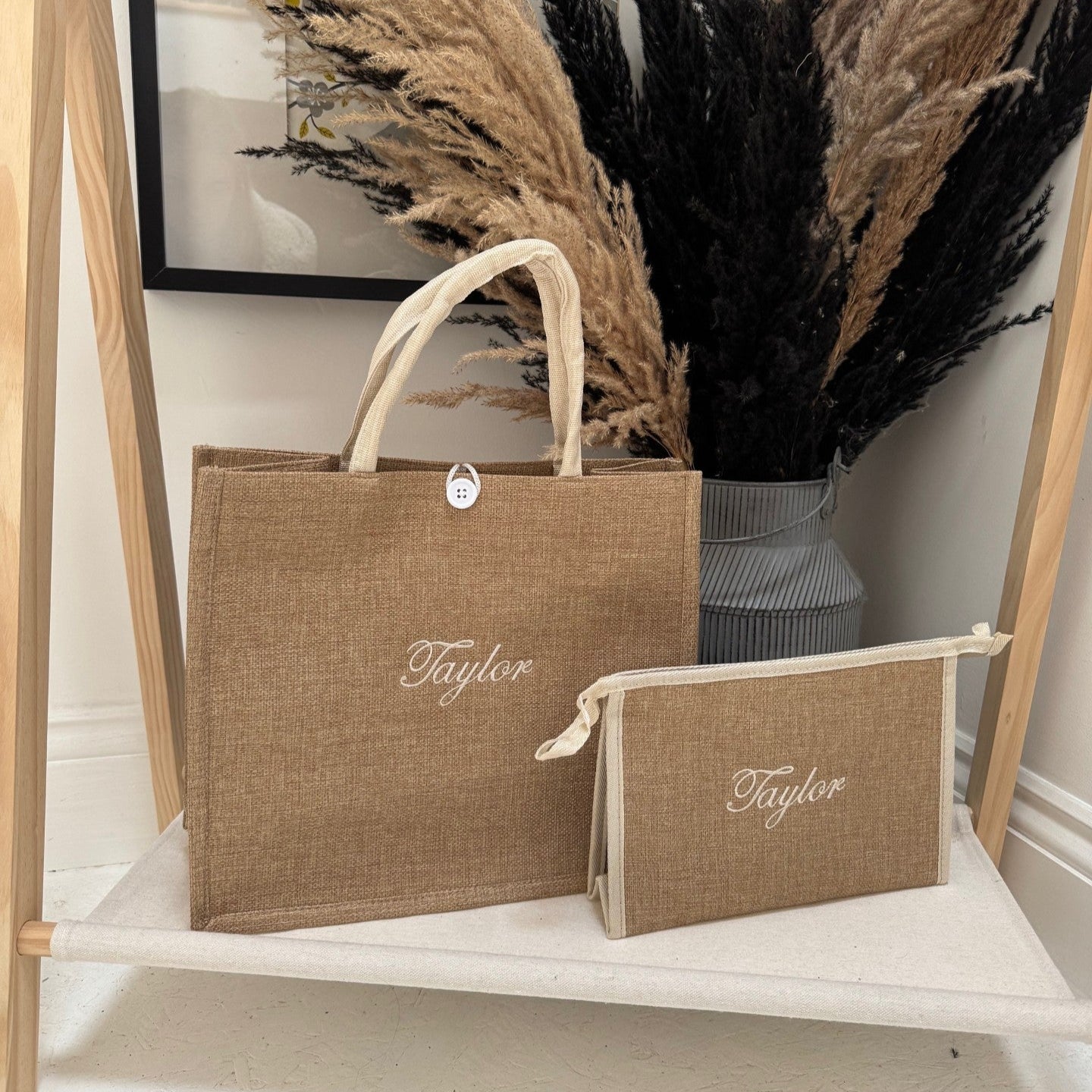 Personalised Beach Bag Set