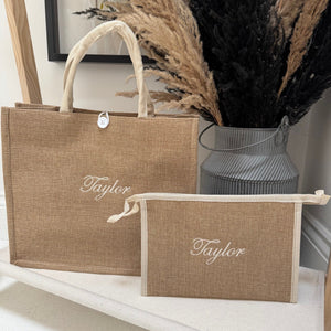 Personalised Beach Bag Set