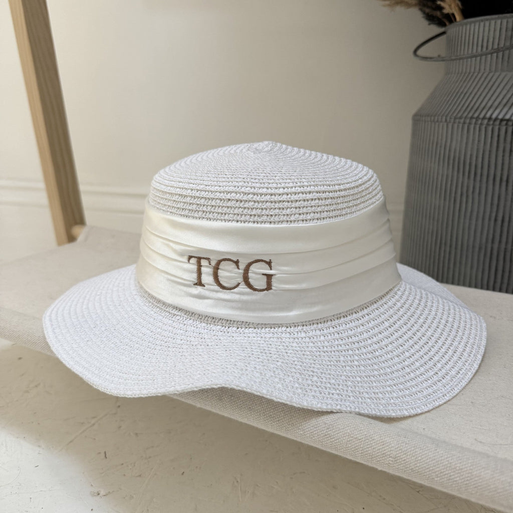 Personalised Embroidered Beach Hat
