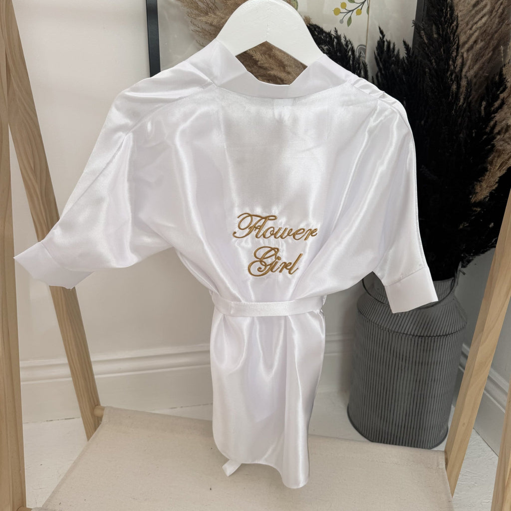 Kids Wedding Satin Robe