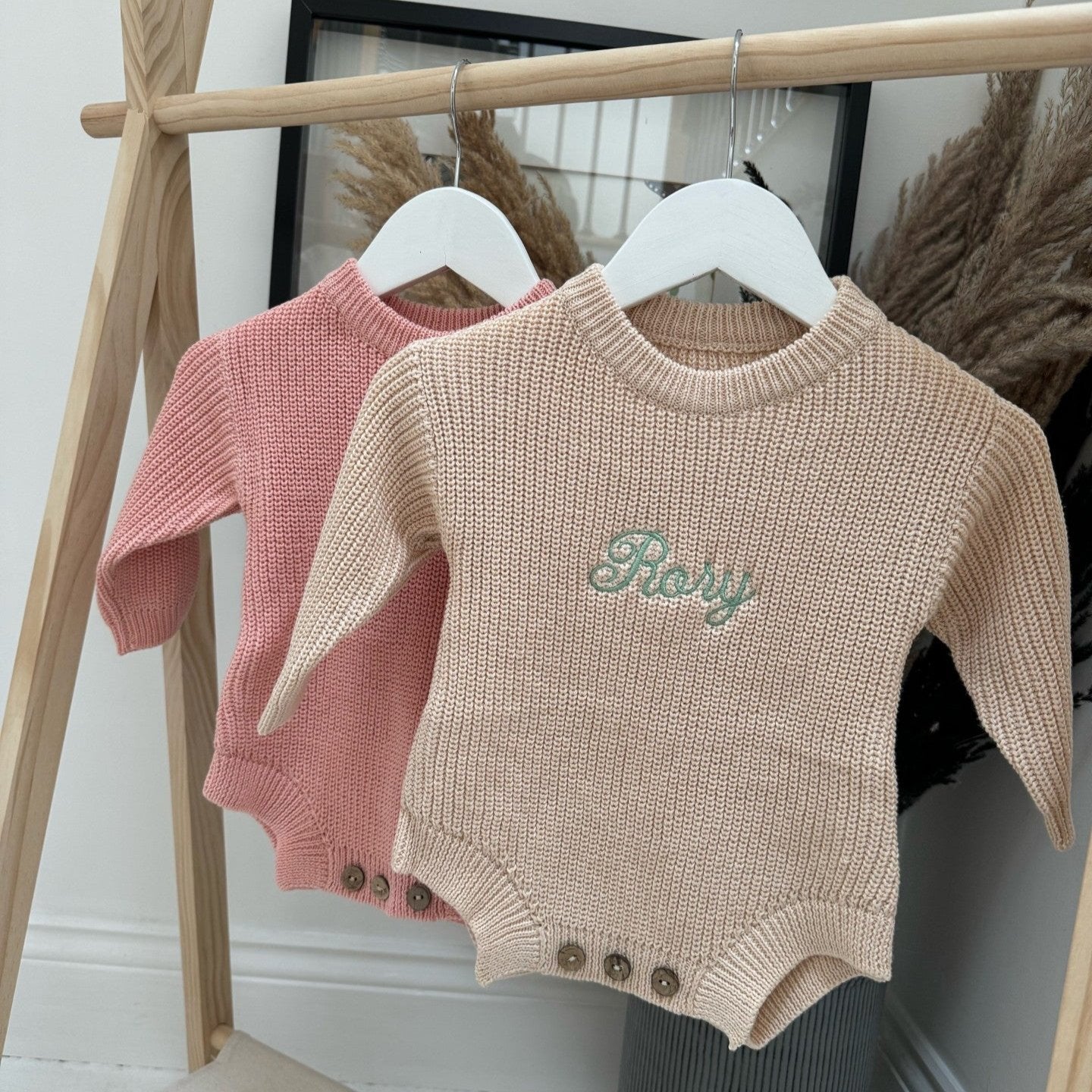 Personalised Baby Sweater Romper