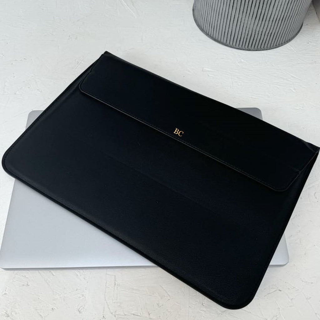 Personalised Black Laptop Sleeve