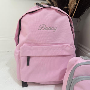 Personalised Pink Rucksack