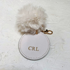 Personalised Pom Pom Keyring