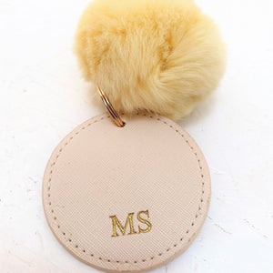 Personalised Pom Pom Keyring