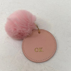 Personalised Pom Pom Keyring