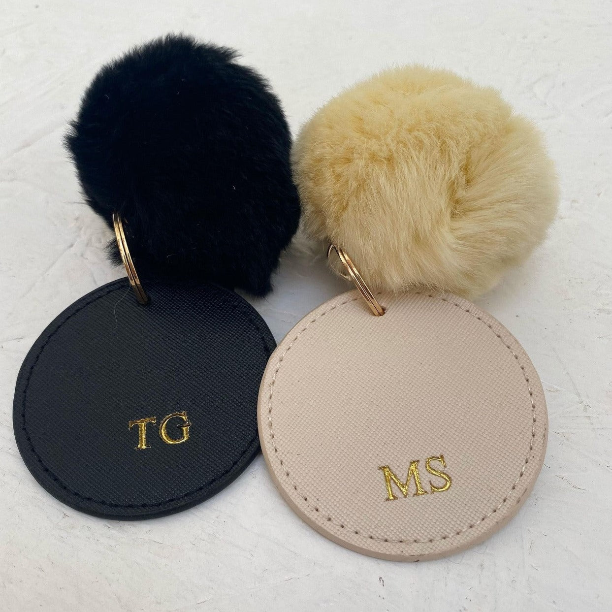 Personalised Pom Pom Keyring