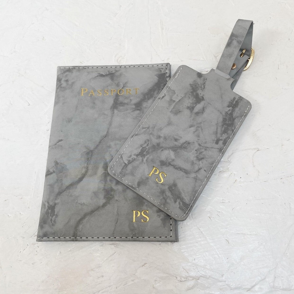 Personalised Marble Passport Set